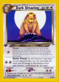 Dark Ursaring NDE-21 Rare Light Played Englisch
