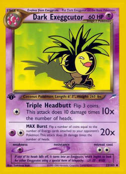 Dark Exeggutor NDE-33 Uncommon Good Englisch