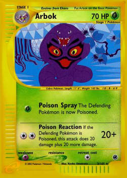 Arbok EX-3 Holo Rare Poor Deutsch