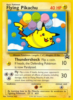 Fliegendes Pikachu WP-25 Promo Light Played Deutsch