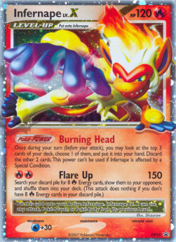 Infernape LV.X DPPR-10 Promo Light Played Englisch