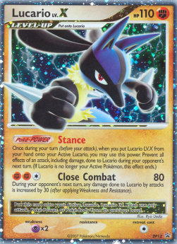 Lucario LV.X DPPR-12 Promo Light Played Deutsch