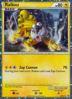 Raikou HGSS-19 Promo Played Deutsch