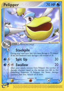 Pelipper RS-19 Rare Poor Englisch