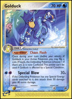 Golduck SS-17 Rare Light Played Englisch