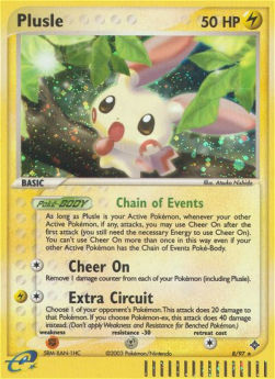 Plusle DR-8 Holo Rare Light Played Englisch Reverse Holo