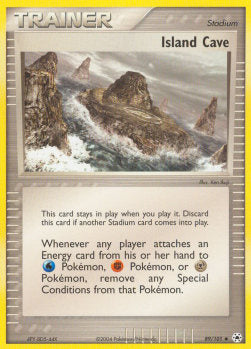 Island Cave HL-89 Uncommon Light Played Englisch Reverse Holo