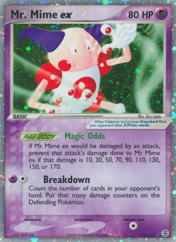 Mr. Mime ex (Magic Odds) FL-110 Ultra Rare Light Played Englisch