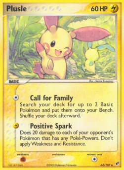 Plusle DX-44 Uncommon Light Played Englisch