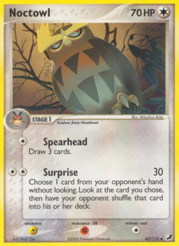 Noctuh UF-43 Uncommon Played Deutsch Reverse Holo