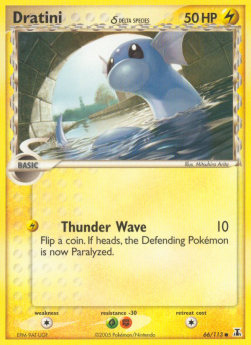 Dratini δ Delta Species (Thunder Wave) DS-66 Common Good Deutsch Reverse Holo