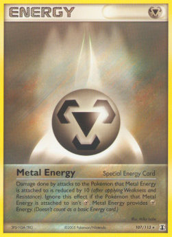 Metall-Energie DS-107 Rare Light Played Deutsch Reverse Holo
