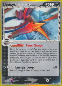 Deoxys δ Delta Species HP-3 Holo Rare Light Played Deutsch