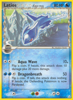 Latios δ Delta Species HP-22 Rare Poor Deutsch