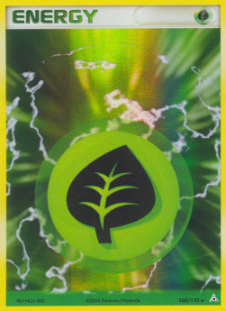 Grass Energy HP-105 Holo Rare Played Englisch