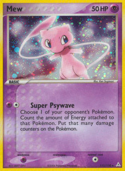Mew HP-111 Secret Rare Light Played Englisch