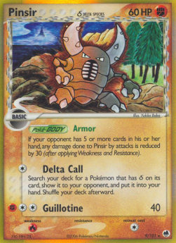 Pinsir δ Delta Species DF-9 Holo Rare Light Played Deutsch