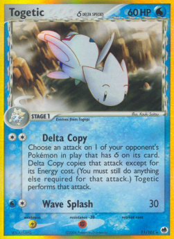 Togetic δ Delta Species DF-11 Holo Rare Poor Englisch