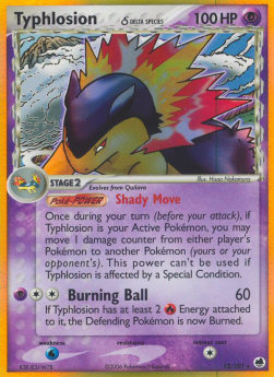 Typhlosion δ Delta Species DF-12 Holo Rare Good Englisch