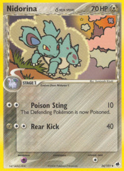 Nidorina δ Delta Species DF-34 Uncommon Good Deutsch