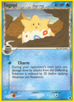 Togepi δ Delta Species DF-41 Uncommon Excellent Deutsch