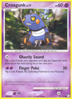 Glibunkel Lv.17 MT-78 Common Light Played Deutsch Reverse Holo