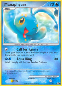 Manaphy Lv.20 POP6-3 Rare Light Played Deutsch