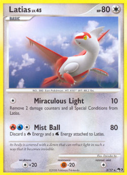 Latias Lv.45 POP7-3 Rare Played Englisch