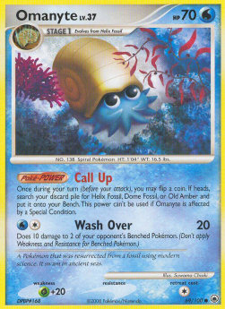 Amonitas Lv.37 MD-69 Common Light Played Deutsch Reverse Holo