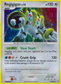 Regigigas Lv.52 LA-15 Holo Rare Excellent Deutsch