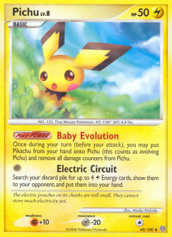 Pichu Lv.8 STF-45 Uncommon Played Englisch