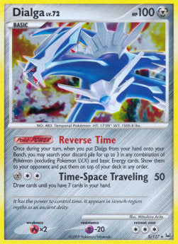 Dialga Lv.72 PL-5 Holo Rare Light Played Deutsch