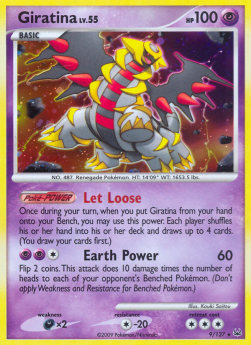 Giratina Lv.55 PL-9 Holo Rare Light Played Deutsch Reverse Holo