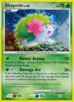 Shaymin Lv.42 PL-14 Holo Rare GD Deutsch