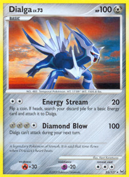 Dialga Lv.73 PL-23 Rare Light Played Deutsch