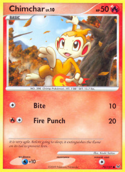 Chimchar Lv.10 PL-70 Common Good Englisch