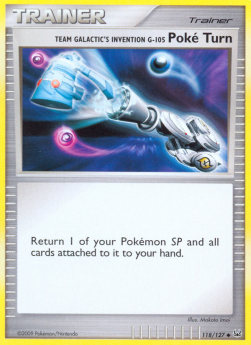 Team Galaktiks Erfindung G-105 Poké-Dreher PL-118 Uncommon Light Played Deutsch Reverse Holo