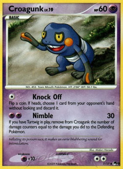 Croagunk Lv.19 POP9-7 Uncommon Good Französisch