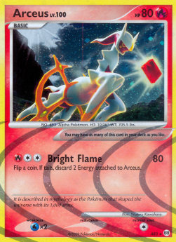 Arceus Lv.100 AR-AR3 Holo Rare Light Played Deutsch