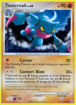 Toxiquak Lv.44 AR-11 Holo Rare Light Played Deutsch Reverse Holo