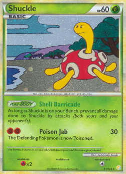 Shuckle HS-11 Holo Rare Excellent Französisch