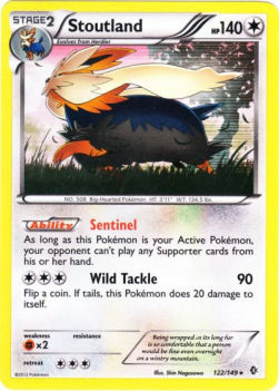 Stoutland BCR-122 Holo Rare Good Englisch