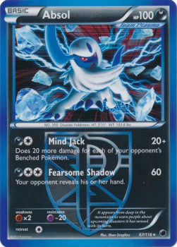 Absol PLF-67 Holo Rare Light Played Englisch