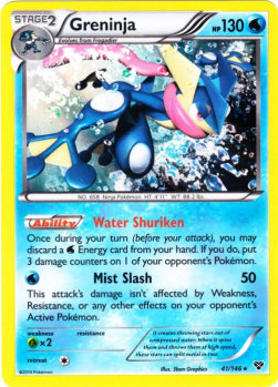 Greninja XY-41 Holo Rare Excellent Englisch