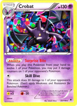 Crobat PHF-33 Rare Light Played Englisch