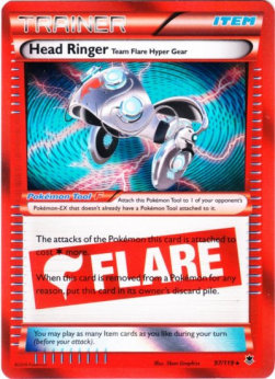 Head Ringer Team Flare Hyper Gear PHF-97 Holo Rare Poor Englisch