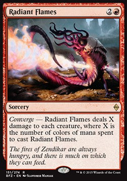 Radiant Flames BFZ-151 Rare Excellent Englisch