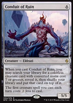Conduit of Ruin BFZ-4 Rare Excellent Englisch