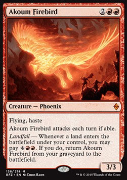 Akoum Firebird BFZ-138 Mythic Excellent Englisch