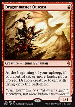 Dragonmaster Outcast BFZ-144 Mythic Light Played Englisch
